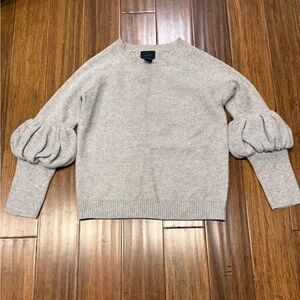 Magaschoni Cashmere Puff Sleeve Sweater
